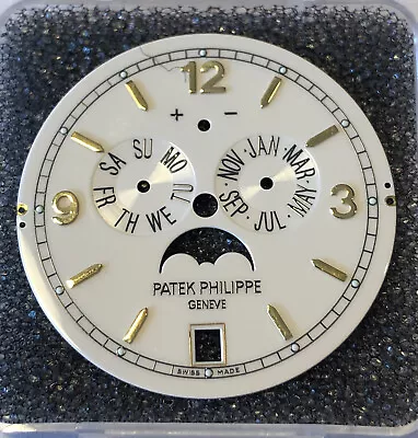 Patek Philippe Complications Annual Calendar Moon Phase Watch Dial 5146G • $2500