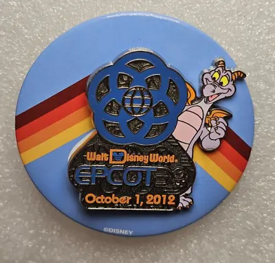 Disney Pin 92483  Epcot 30th Anniversary Figment Pin And Button Set • $19.95