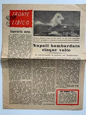 Original Ww2 Raf Italian Theatre Air Drop Propaganda Leaflet • £9.99