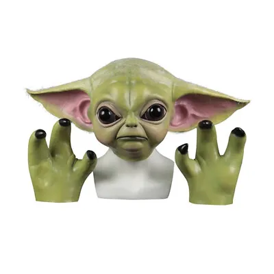 Star Wars The Child Grogu Mask Paw Yoda Baby Doll Toy Hand Puppet Cosplay Props  • $32.57