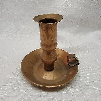 Vintage Handwrought Copper Candlestick  Arts Crafts Style Mission Collect • $45.50