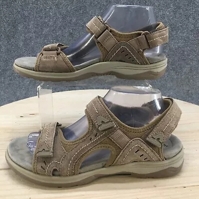 Earth Origins Sandals Mens 9 M Higgins Halton Sport Strappy Beige Suede Casual • $19.49