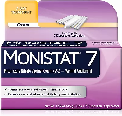 7 Day Yeast Infection Treatment For Women 7 Miconazole Cream Applications With  • $13.77