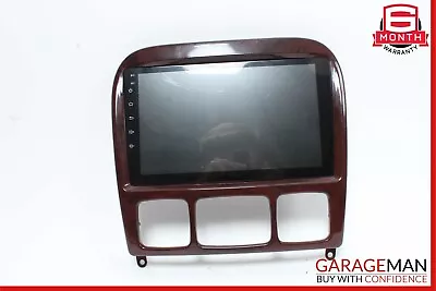 03-06 Mercedes W220 S500 Dash Navigation Display Panel Cover Trim Bezel Wood OEM • $120