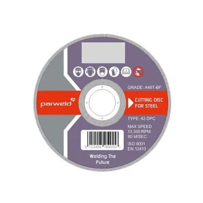 (PACK OF 4) Parweld (9 ) 230mm X 1.9mm Thin Stainless Steel Metal Cutting Discs  • £7.50