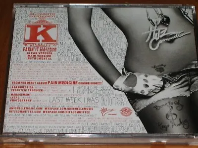 K. MICHELLE With MISSY ELLIOTT - Fakin' It - 3 Track 2009 USA DJ PROMO CD! RARE! • $10