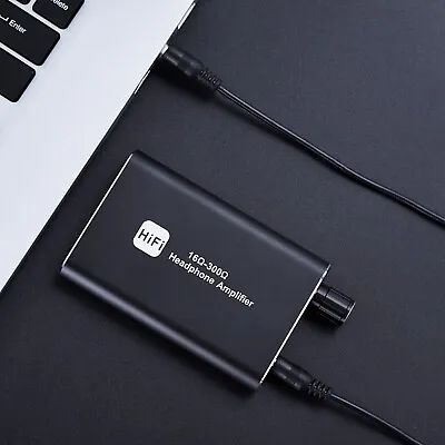 Portable 3.5mm Stereo Audio Output HIFI Headphone Amplifier 16-300Ω Support Gain • $19.75