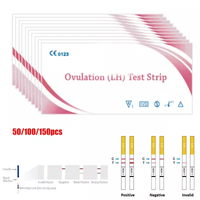 50/100/200PC Ovulation LH Tests Strips Urine Fertility Kit OPK High Sensitive AU • $22.17