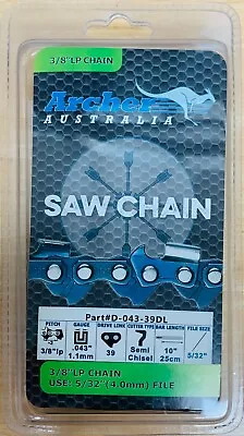 10  Chainsaw Chain 3/8LP .043 39DL Repl. ECHO POLE PRUNER PPF-225 PPT-260 PP1200 • $11.98