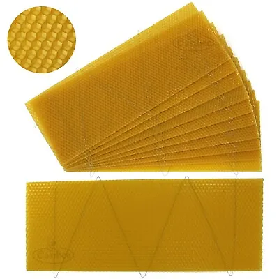 National Bee Hive Super Wired Wax Foundation Sheets 10 Pcs Beekeeping Easibee • £11.99