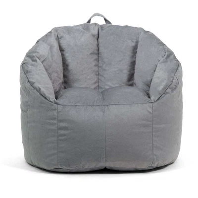 $45 • Buy Big Joe Milano Bean Bag Chair, Gray Plush Fabric