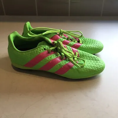 Adidas Ace 16.4 Lime Green Pink Football Boots Sz US 2 • $35