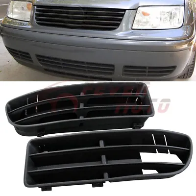 Front Bumper Lower Side Vent Grilles Insert Fit For 1999-2004 VW Jetta Bora MK4 • $17.47