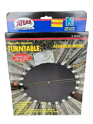 Atlas N Scale Model Railroad Building Manual Train Turntable OPEN BOX • $22.92