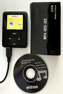 InVion 2GB MP3/media Player 1.8  LCD; CD Cable Earphones Bundle - Open Box • $9.99