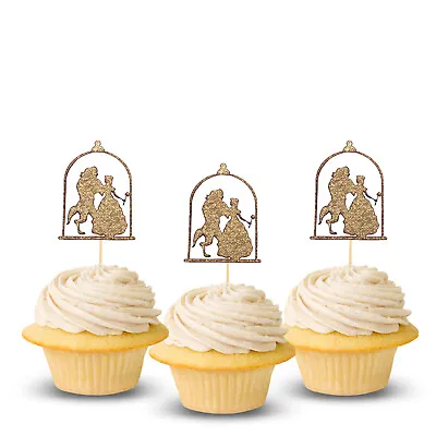 Cup Cake Toppers Designer Glitter Cake Toppers All Ocaccions Custom • $14.99