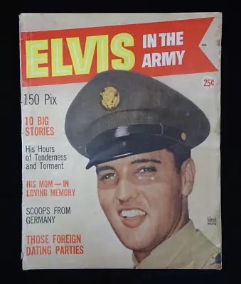 ELVIS IN The ARMY Magazine / Vintage / Flawed / Please Read All Description • $14.99