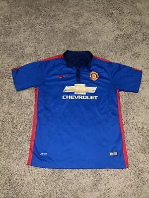 Nike Manchester United Wayne Rooney 2014 Jersey Collar Authentic Mens Size Large • $40.99