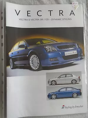 Vauxhall Vectra & Vectra SRi/GSi Irmscher Accessories Brochure Dec 2002  • $7.46