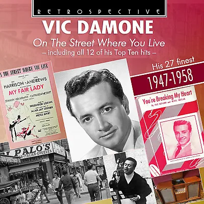 £9.19 • Buy Vic Damone On The Street Where You Live: His 27 Finest 1947-1958 (CD)