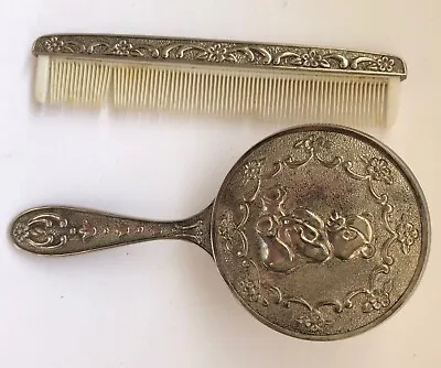 Vintage Baby Brush And Comb Sterling Hair Brush Hair Comb Baby Care Beauty • $18.21