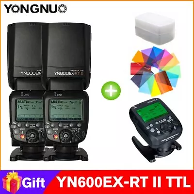 YONGNUO YN600EX-RT II 2.4G Wireless Flash Light Speedlite+ Transmitter+ Diffuser • $484