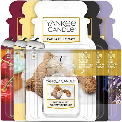 YANKEE CANDLE Ultimate Car Jar Air Freshener Hanging Cardboard *CHOOSE ITEM* • £6.45