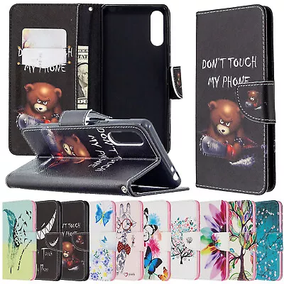 $7.25 • Buy Leather Magnet Wallet Flip Cover Case For Sony L4 L2 Xperia XZ5 XZ2 XZ1 XA2 XA1