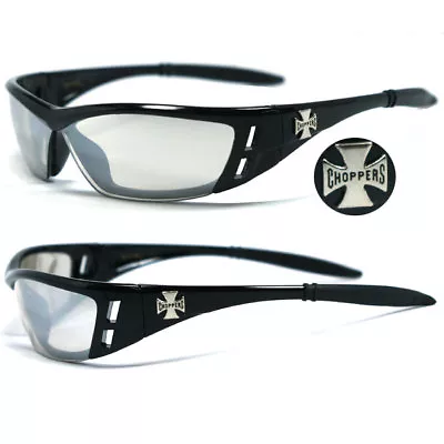 Choppers Anti-Reflective Biker Motorcycle Riding Glasses Sunglasses Semi Rimless • $10.90