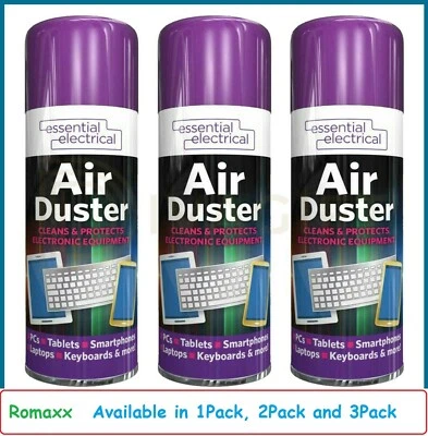 £4.95 • Buy 200ml Compressed Air Can Duster Spray Protects Cleaner Phone Laptops Keyboards