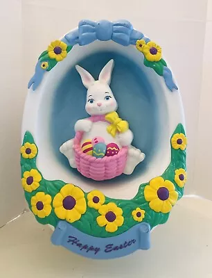 Empire Vintage ~ Easter Egg Plastic Blow Mold Decoration 1995 ~ Bunny Rabbit 18” • $40