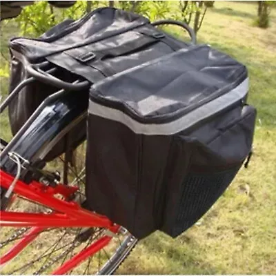 Waterproof Bike Bicycle Rear Rack Pannier Bags Seat Box Saddle Carry Bag Carrier • $17.69