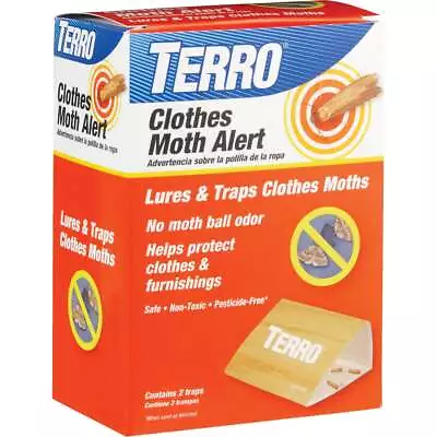 Terro Glue Clothes Moth Alert Trap (2-Pack) T720 Terro T720 070923079155 • $15.79