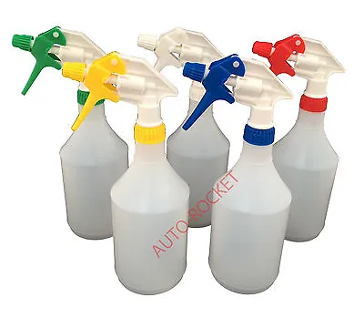 5 X Trigger Spray Bottles 750ml Amazon Multi Colour Chemical Resistant Heads • £9.95