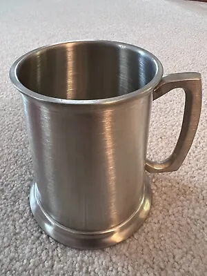 Vintage English Pewter Tankard Glass Bottom Mug Beer Stein Made In England • $20