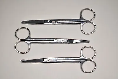 $99 • Buy V.Mueller Suture Scissors SU1992, Straight. Sharp/blunt, 5-3/4in  - LOT Of 3