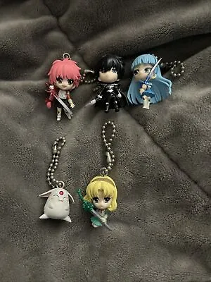 VINTAGE ANIME PVC Figure Keychain Set Magic Knight Rayearth • $10