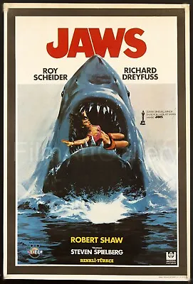 Vintage Retro Jaws American Thriller Film Print Poster Wall Art Picture A4 + • £4.89