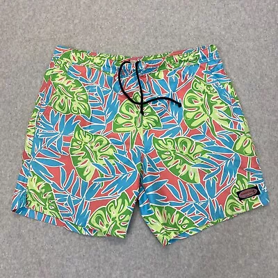 Vineyard Vines Swim Trunk Adult Medium Multicolor Floral Swim Shorts Logo Men's • $14.01