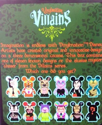 Disney Vinylmation 3  Villains Series 1 Sealed Blind Box Collectible Toy Figure • $39.99