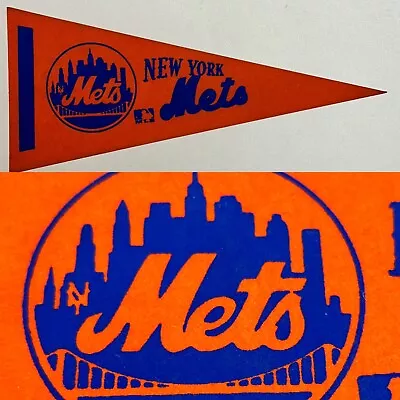 Vintage NY New York Mets Mini Pennant Mlb Baseball 5x12 NYC Metropolitan • $17.95