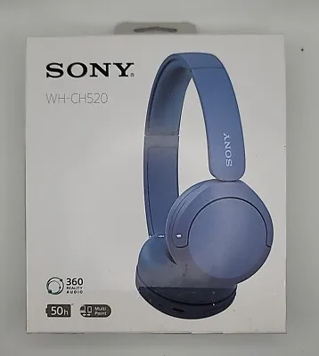 Sony WH-CH520 Wireless Over-Ear Headphones - Blue - USED • $26.99