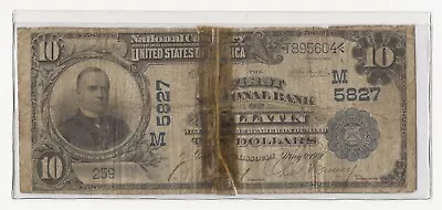 RARE 1902 $10 Bill Large Size National Currency Banknote Gallatin MO 604-RCAW • $615.59