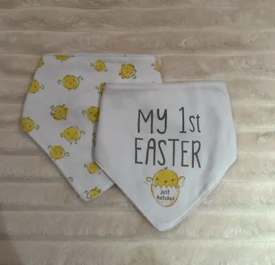 Baby First Easter Bibs X2  • £4