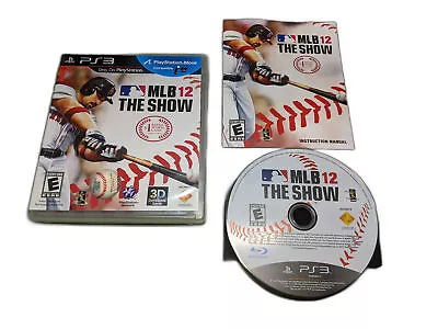 MLB 12: The Show Sony PlayStation 3 Complete In Box • $5.49