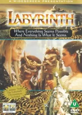 Labyrinth DVD (1999) David Bowie Henson (DIR) Cert U FREE Shipping Save £s • £2.27