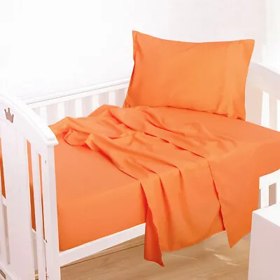 3 Piece Crib Sheet Set Satin Fade Wrinkle Resistant 13 Colors For Choose • $20.99