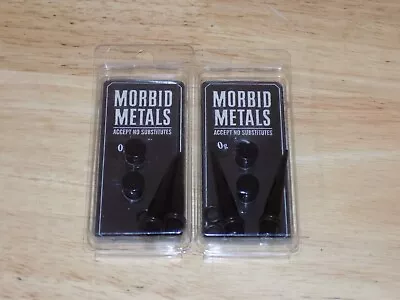 2 PACK Morbid Metals 0g Taper Black Basic With Plug 4ct Each Earring • $9.10