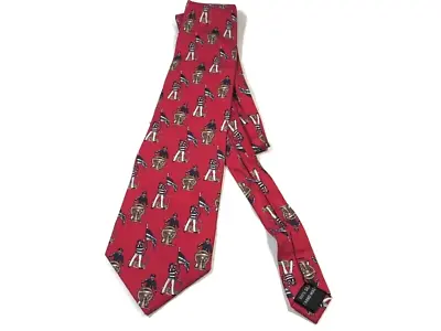 Christian Pelini Professional Red Sailor Men's Fashion Necktie 4  Wide Tie • $10.47