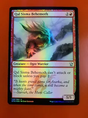 1x Qal Sisma Behemoth | FOIL | Dragons Of Tarkir | MTG Magic Cards • $2